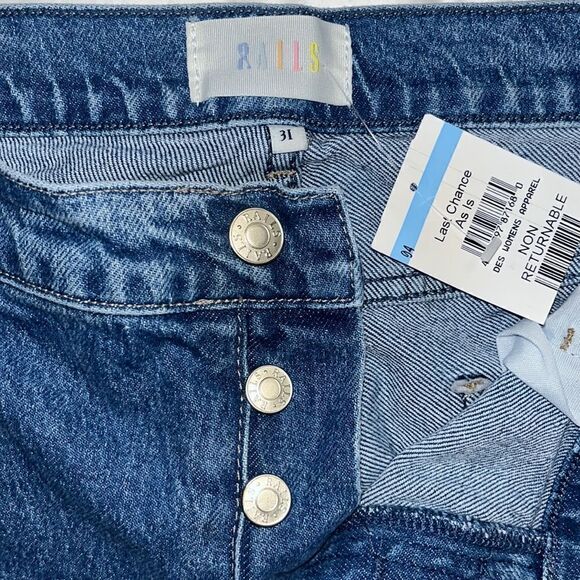 Rails Melrose High waisted Slim button fly Jean NWT size 31 - Picture 6 of 7
